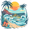 Plage du soleil d’été