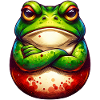 Frog - Crossed Arms - Nope - Bad Mood