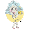 Girl with canary