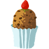 tasty chocolate cake with strawberry