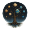 Cosmic Tree with Planet World