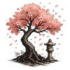 Japanese Cherry Blossom Tree Design