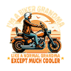 Grandma Biker Ride Nouveauté Design