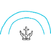 croix catholique irradiante