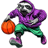 Sloth Basketball Player