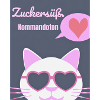 Sugar-sweet cat cult with heart glasses