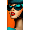 Futuristic Retro Glamour Look