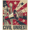 Civil Unrest Resist Propaganda Poster