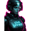 Civil Unrest Resist Cyperpunk Cop