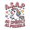 Glitzerndes Einhorn