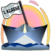 Einschulung Schulanfang Papierboot