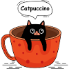 Cat and coffee
