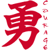 Le mot courage en japonais