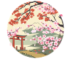 Japonais Asie Sakura Blossom