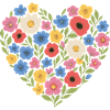 Flower Heart – Lovingly & colourfully designed