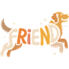 Friend Dog - Cool Pet Logo