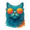Cool Cat in Sunglasses