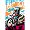 Vibrant Grandma Bicycle Adventure Design