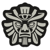 Masque tribal de guerrier maya