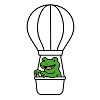 Frosch im Ballon