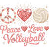 Peace Love Volleyball