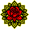 Rose Flower Mandala