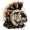 Bouledogue anglais Punk