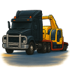 Dépanneuse avec grue illustration