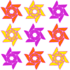 Rose Flower Vibrant Geometrical Kaleidoscope