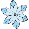 Stilvolle Blaue Eisblume design