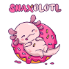 Snaxolotl on donut
