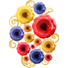 Bunte Blumen (Wasserfarben)