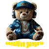 Funny Teddy Bear  Sensitive Gangsta