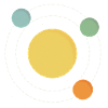 Sun Orbit Abstract Print Design