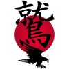 Black Eagle and Red Sun