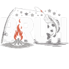 Bruh Campfire and Fish