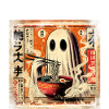 Ramen Ghost Grunge Poster Style