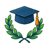 Academic Degree Wreath Design