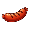 Happy Bratwurst Cartoon