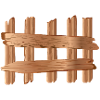 Rustikales Holzzaun Element Holzoptik Motiv