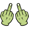 Mittelfinger Hand