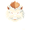 Angry hamster head with mohawk