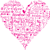 Maritime heart, magenta