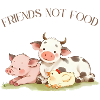 Vegan Vegetarian Design Friends not Food