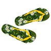 pantoufles marguerites tongs camping pelouse