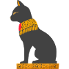 ägyptische katze sitzend
