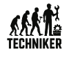 Techniker Evolution mit Werkzeug