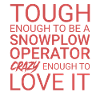 Snowplow Operator Crazy
