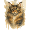 Majestic Maine Coon Artful