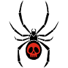 Black widow and red skull